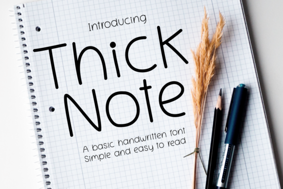 Bringing Handwritten Warmth to Digital Designs with Thick Note