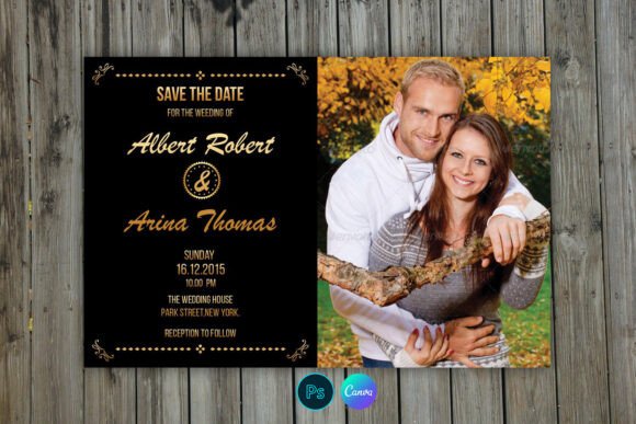 Design Your Perfect Wedding Announcement with a Save the Date Photoshop Template