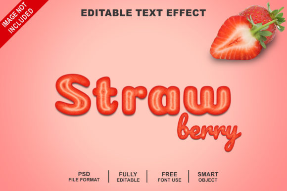 Elevate Your Visual Storytelling with the Strawberry Slices Fruit Text Effect