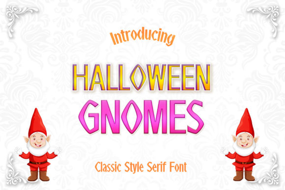 Halloween Gnomes: A Bold Serif for Spooky Designs