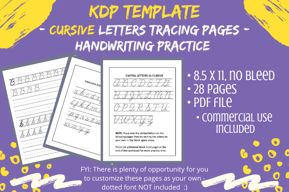 KDP Cursive Handwriting Letters Practice: A Strategic Asset for Digital Publishing