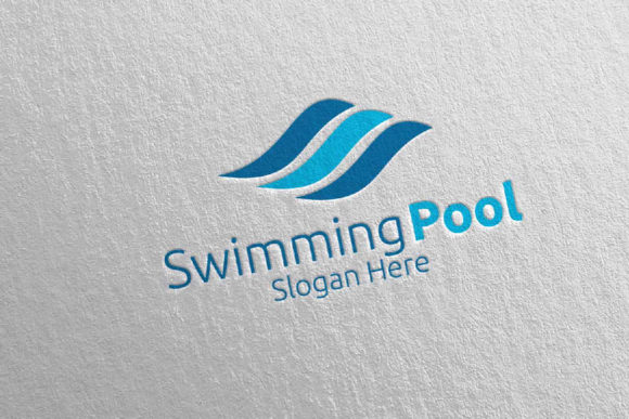 Strategic Branding with Swimming Pool Services Logo 6