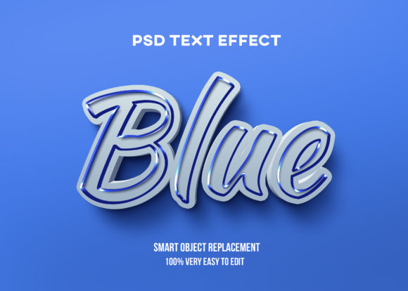 Text Effect - Blue Outline Glossy: A Practical Guide to Effortless Graphic Design