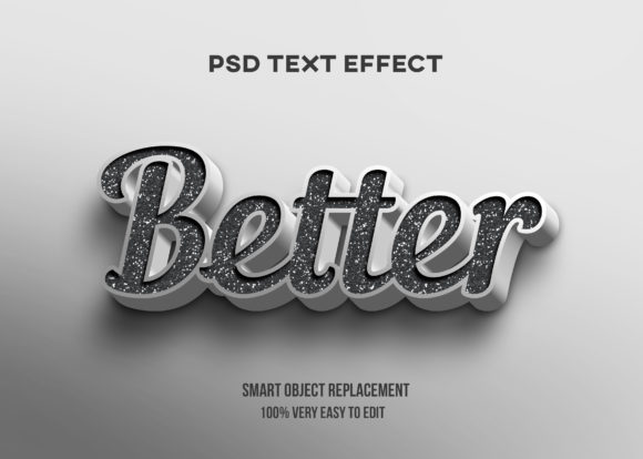 Text Effect - White and Grey Modern: Elevating Your Designs with Minimalist Precision