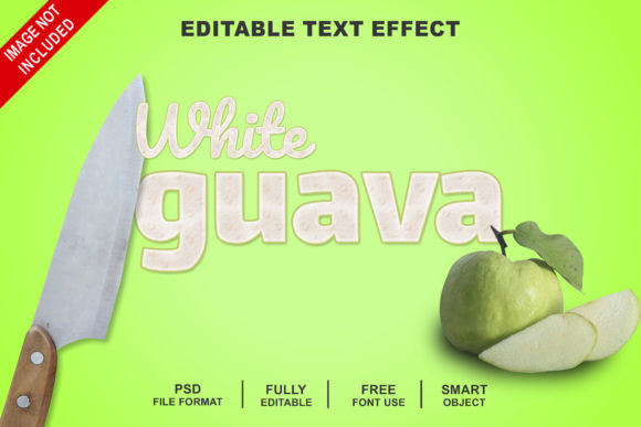 White Guava Slices Fruit Text Effect: The Ultimate Photoshop Guide for Fresh, Editable Designs